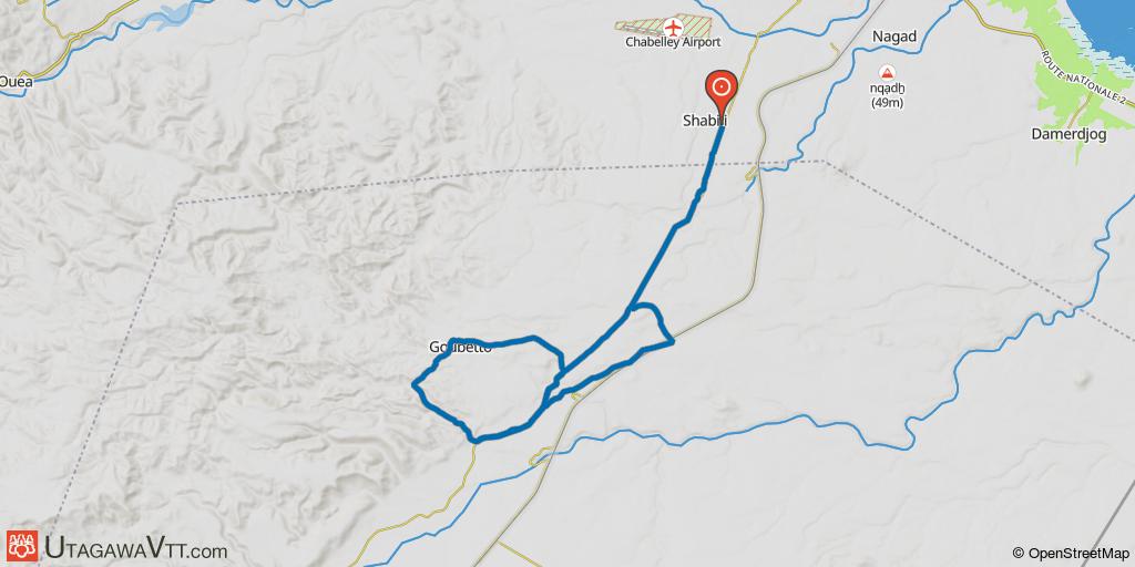 Goubetto par la piste d'Hol Hol et l'Oued Alailé