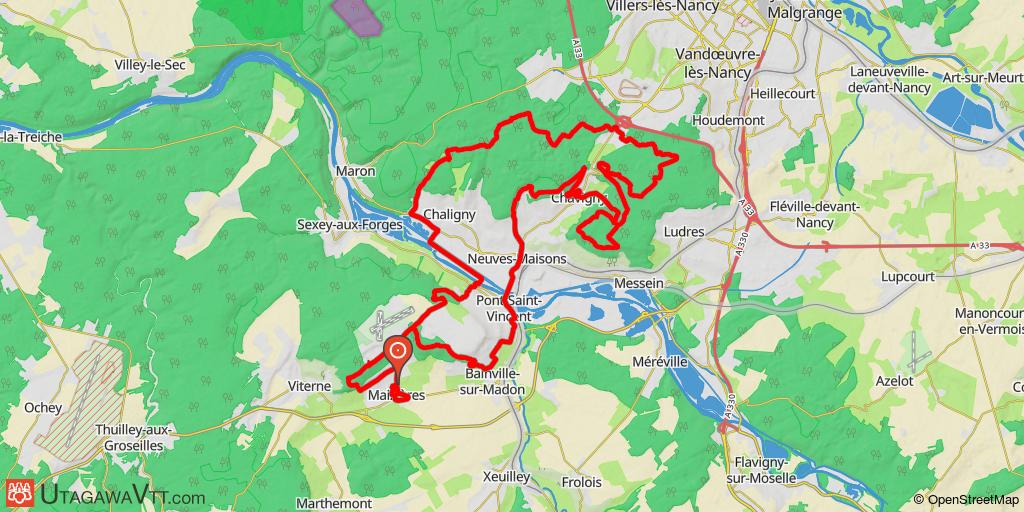 Singles du plateau de Ludres à partir de Maizières