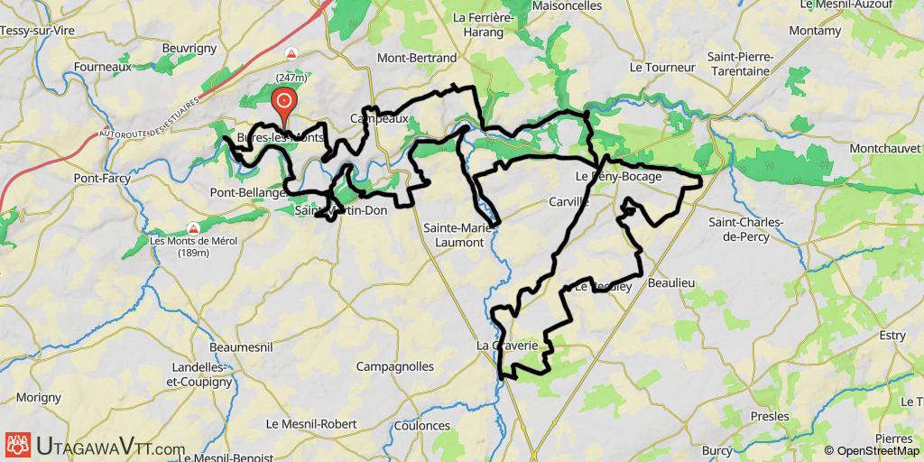 Circuit en bocage virois au départ de Bures-les-Monts