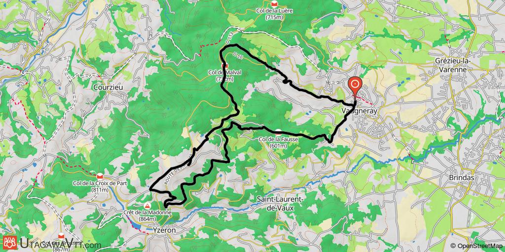Vaugneray - La chapelle Saint Clair - Col de Malval