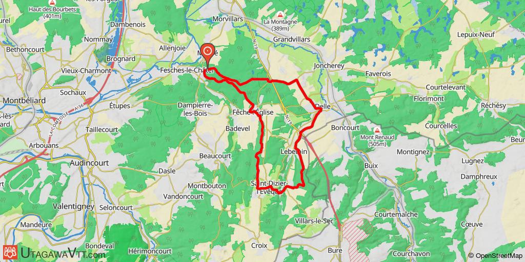 Fesches-le-Châtel - Delle - St-Dizier-L'évêque