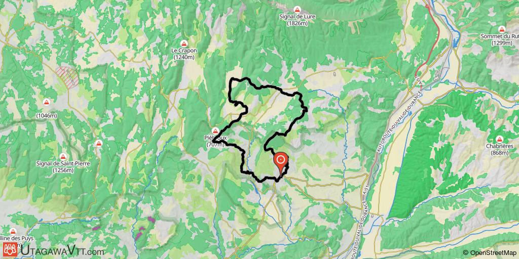 Site VTT-FFC Forcalquier-Lure - Circuit N° 1 : Le grand tour du pays