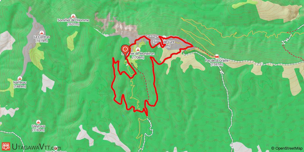 Site VTT-FFC Forcalquier-Lure - Circuit N° 2 : Du Signal à Notre-Dame