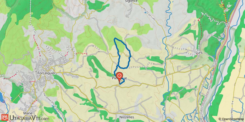 Site VTT-FFC Forcalquier-Lure - Circuit N° 6 : La chevauchée vers Saint-Pierre