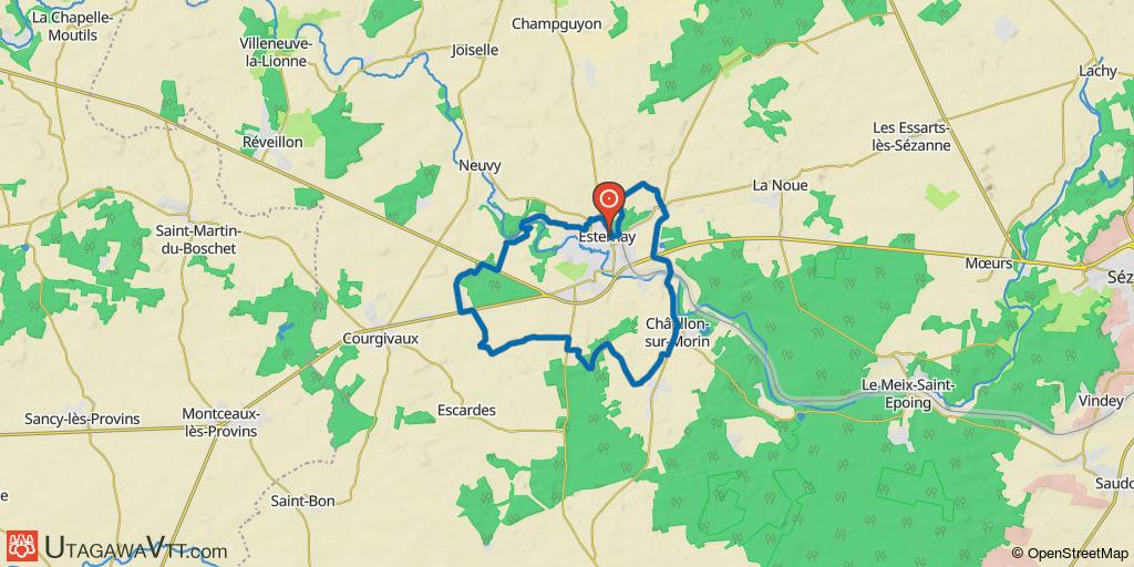 Boucle au sud d'Esternay