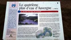 La Plage du Pont du Bouchet, panneau touristique