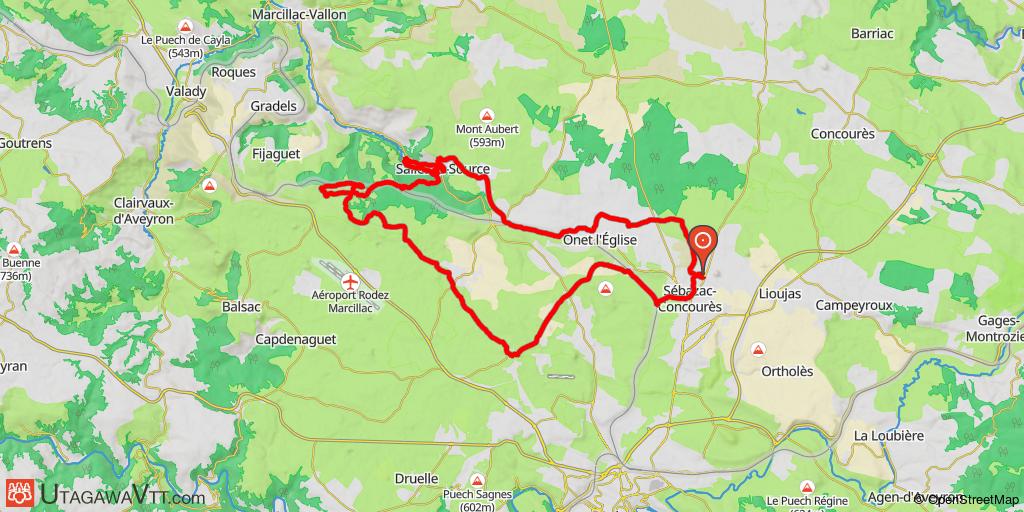 Rodez Agglomération - Circuit N° 12 - Au fil du Créneau
