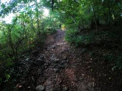 Montée difficile de la Source de Couilloux (poussages)