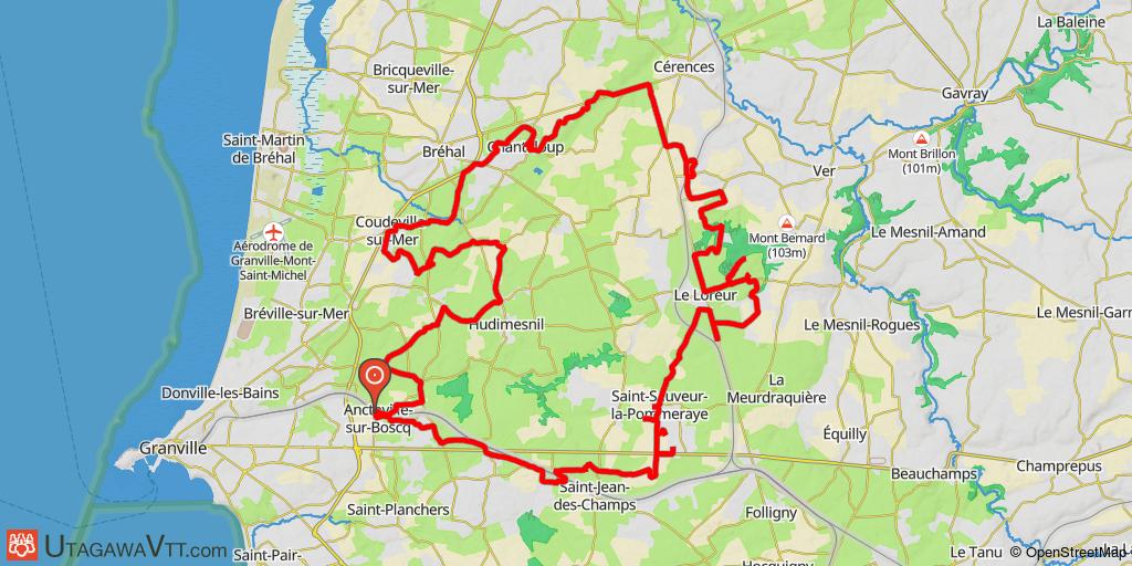 Boucle au départ d'Anctoville-sur-Bosq