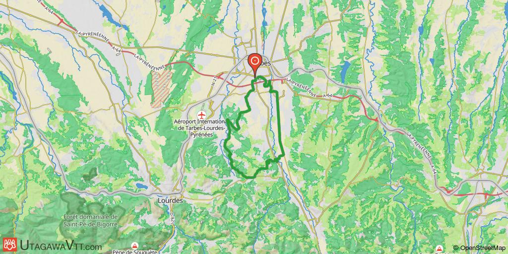 Boucle autour d'Orgues depuis Laloubère
