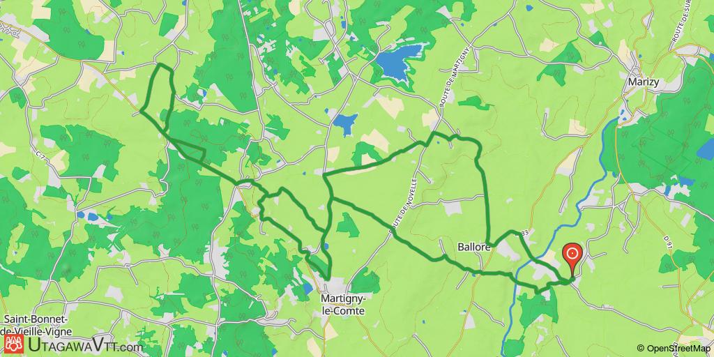 Ballore - Martigny-le-Comte par les sentiers