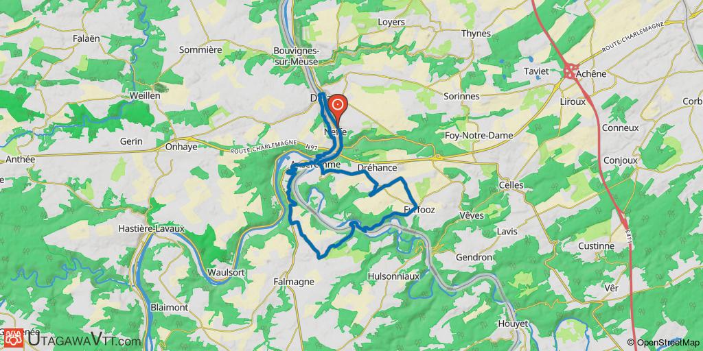 Anseremme - Sur les traces du GR dans la vallée de la Lesse