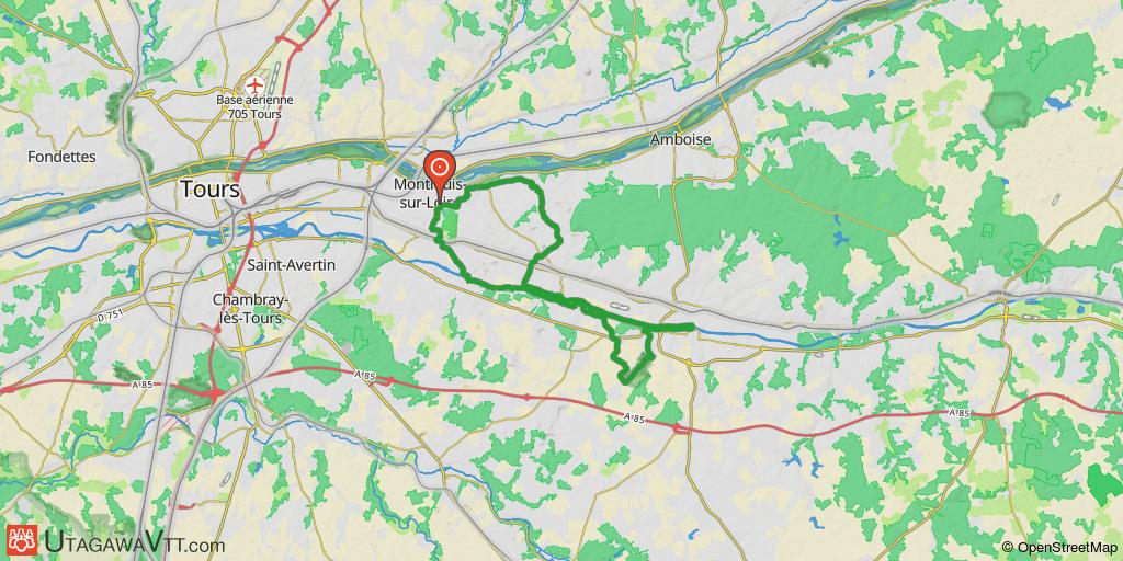 De Montlouis à Bléré par vignes, plateau et bords de Cher