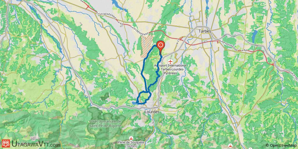 Boucle Ossun - Ossun par le lac de Lourdes