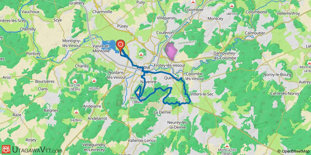 Vesoul - Circuit N° 24 & les Quatre Sapins