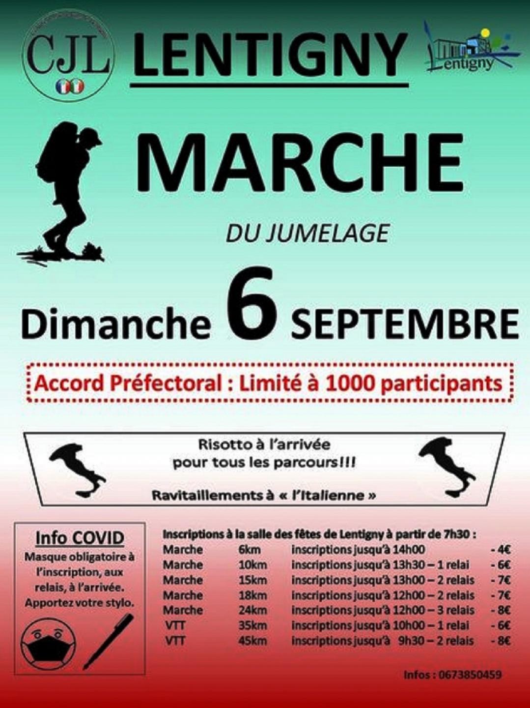 Lentigny - Marche du Comité de Jumelage 2020 - 41 km