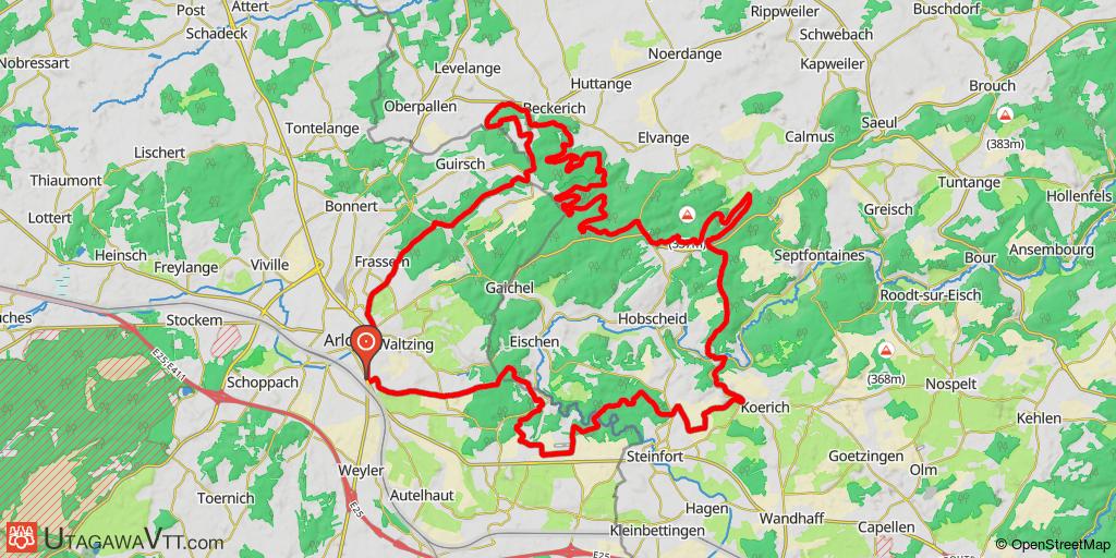 Boucle à l'est d'Arlon