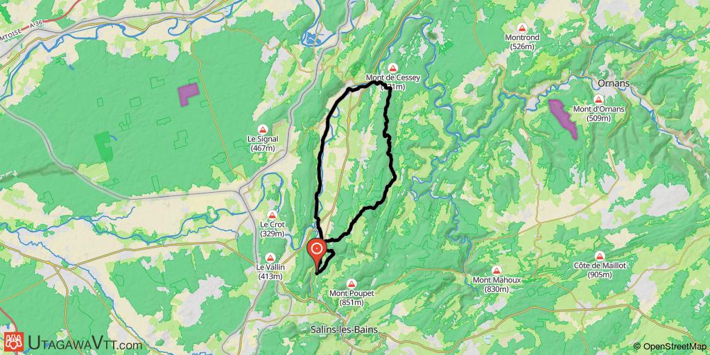 Entre La Chapelle-sur-Furieuse et Quingey