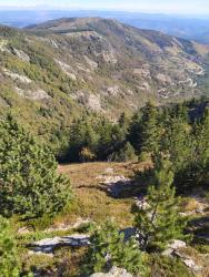 Vue du col de l'Aigle : 300 m en contrebas le chalet de l'Aigle