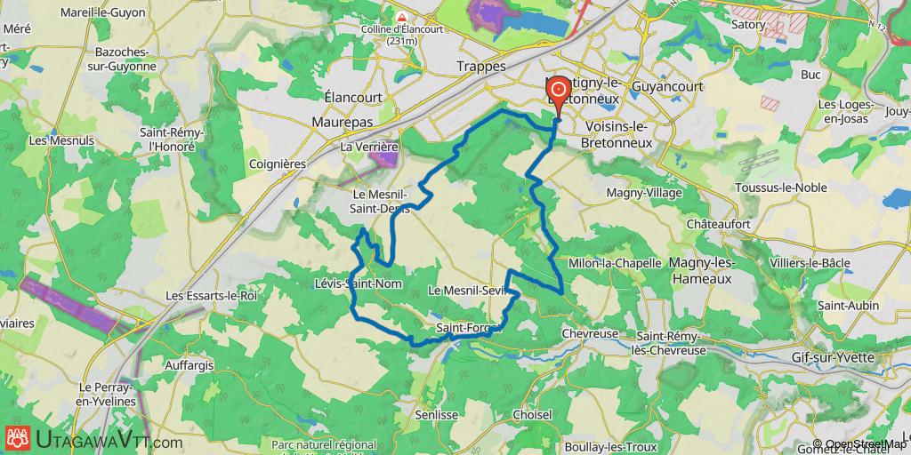 Montigny-le-Bretonneux - Chevreuse - Port-Royal