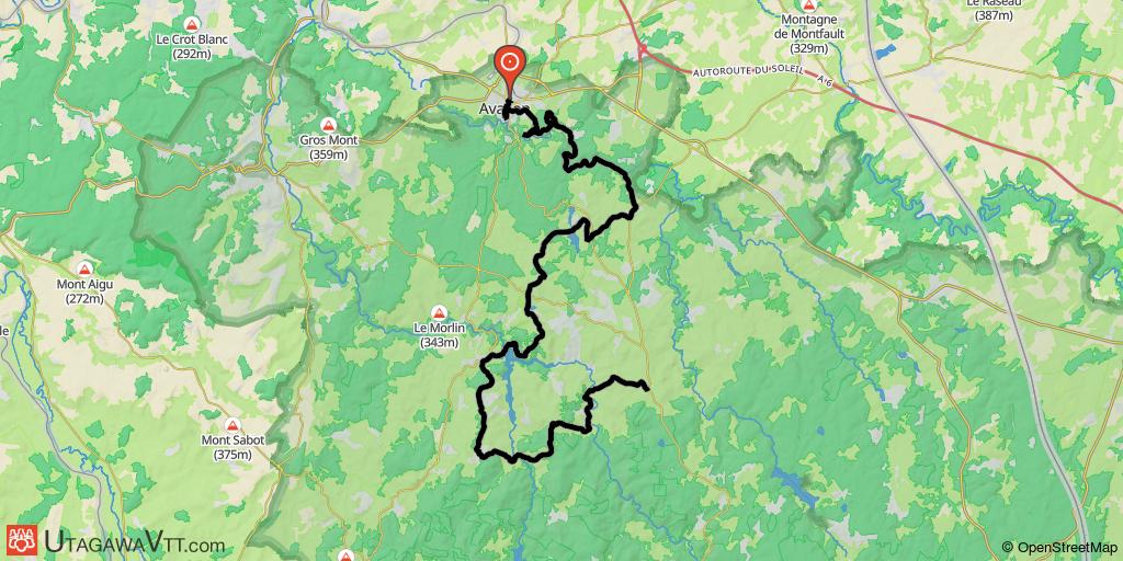 Traversée du Morvan - Etape 1/6 : Avallon - Quarré-les-Tombes