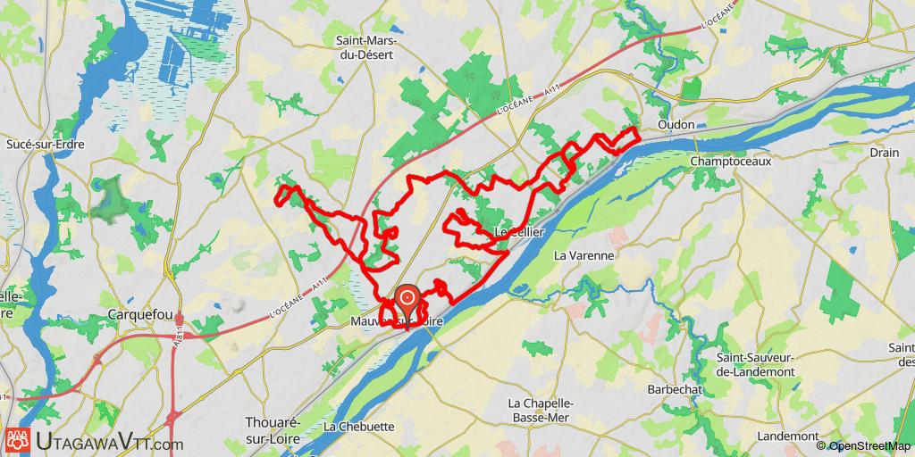 Circuit musclé dans les coulées au départ de Mauves-sur-Loire