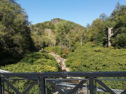 Pont suspendu du moulin sur la Cance