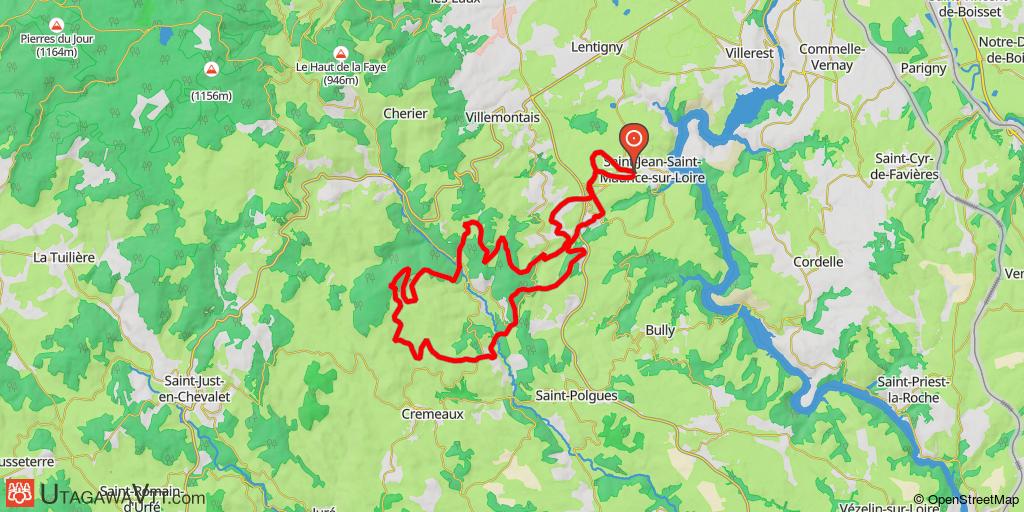 Circuit au départ de Saint-Jean-Saint-Maurice-sur-Loire
