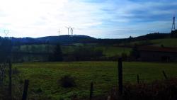 Vue sur les éoliennes