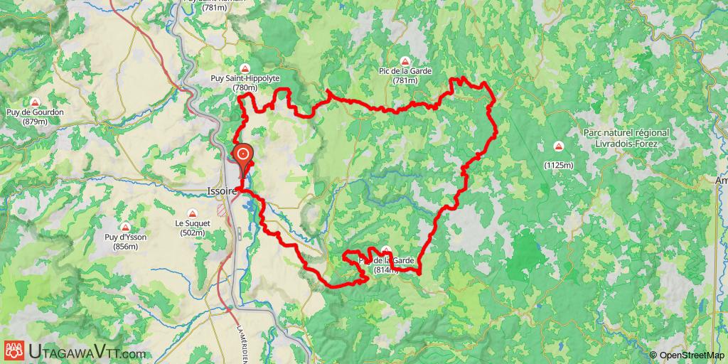 Issoire-est - Sugères - Le Vernet-Chaméane