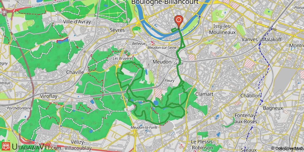 Forêt de Meudon au départ de Boulogne