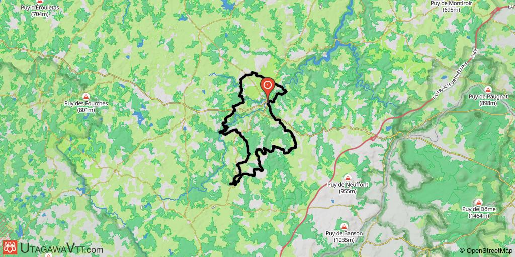 Dans les Combrailles de Pontaumur à Puy-St-Gulmier