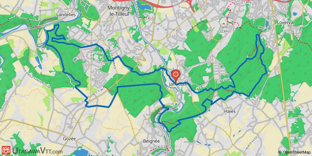 Circuit au sud de Charleroi au départ de Jamioulx