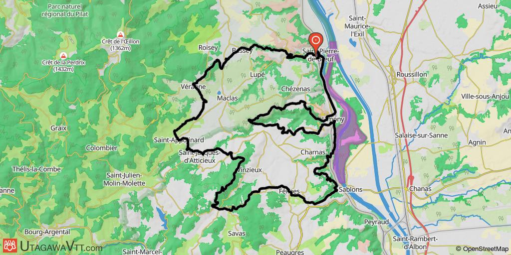 Pilat est  : St-Pierre-de-Boeuf - Malleval - Félines