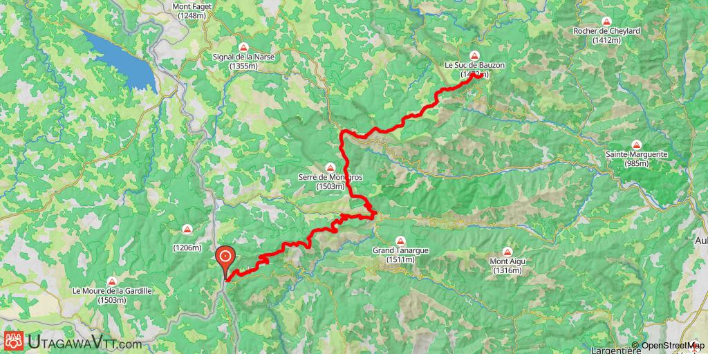 Tour de l'Ardèche - Etape 1/6 : La Bastide-Puylaurent - Maltrate