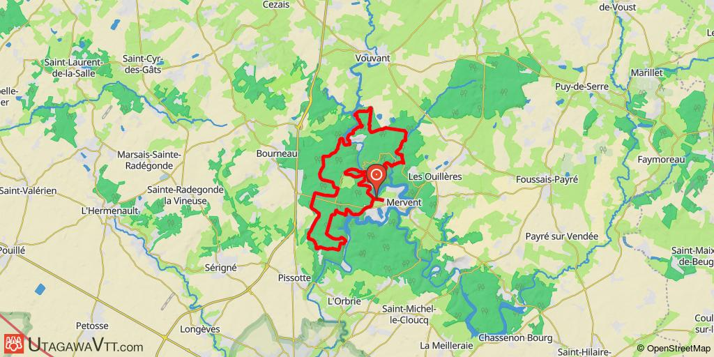 Circuit à l'ouest de Mervent