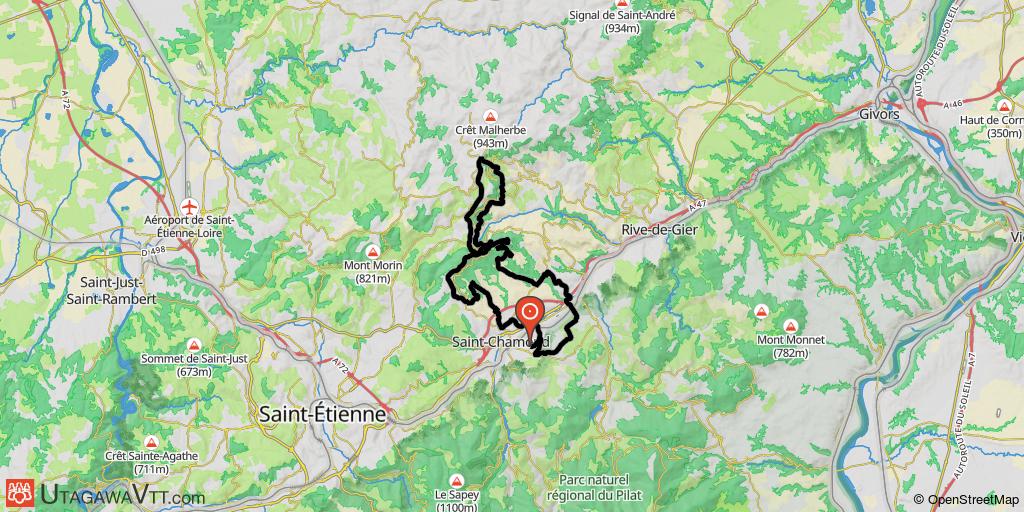 La première Saint Chamond VTT 2009 - 48 km