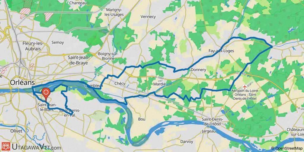 Circuit au nord-est d'Orléans