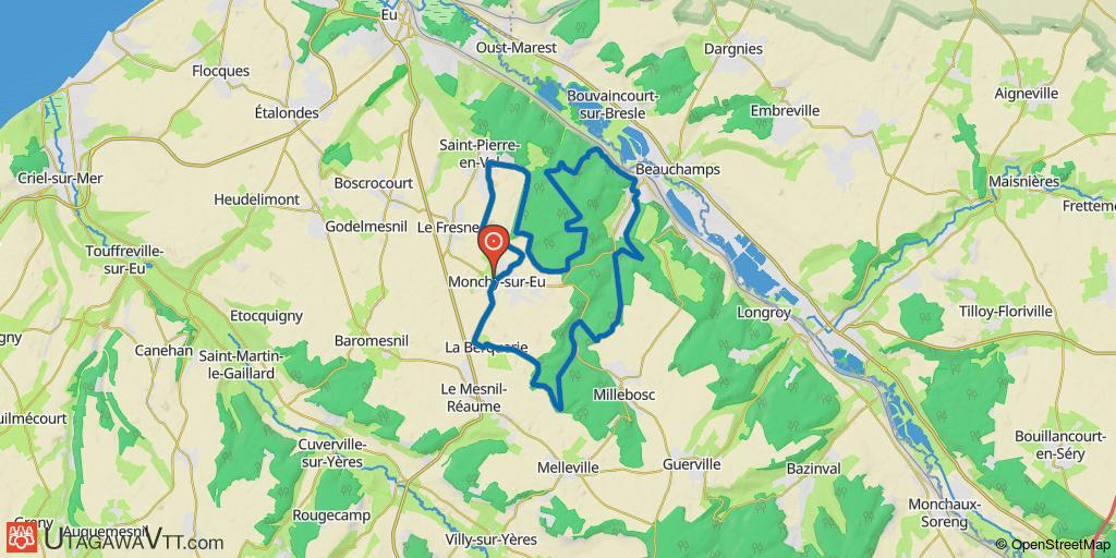 Forêt d'Eu - Parcours de la nuit Monchoise