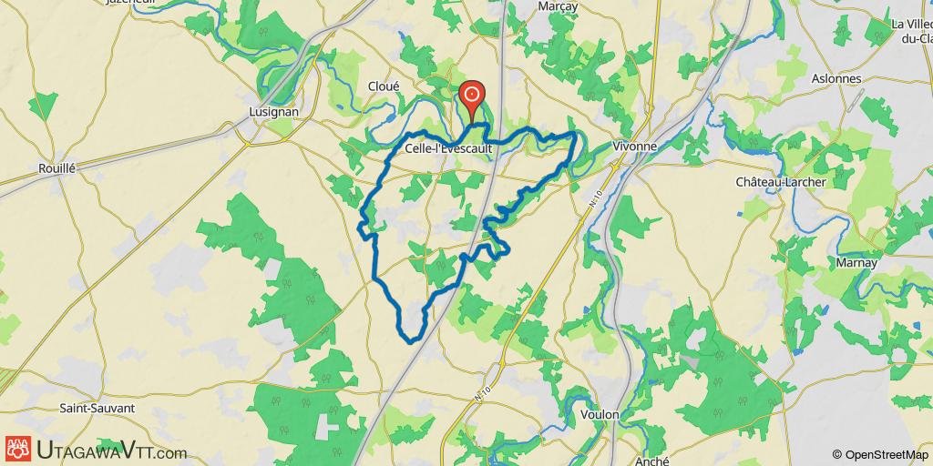 Circuit au sud de Celle-l’Evescault