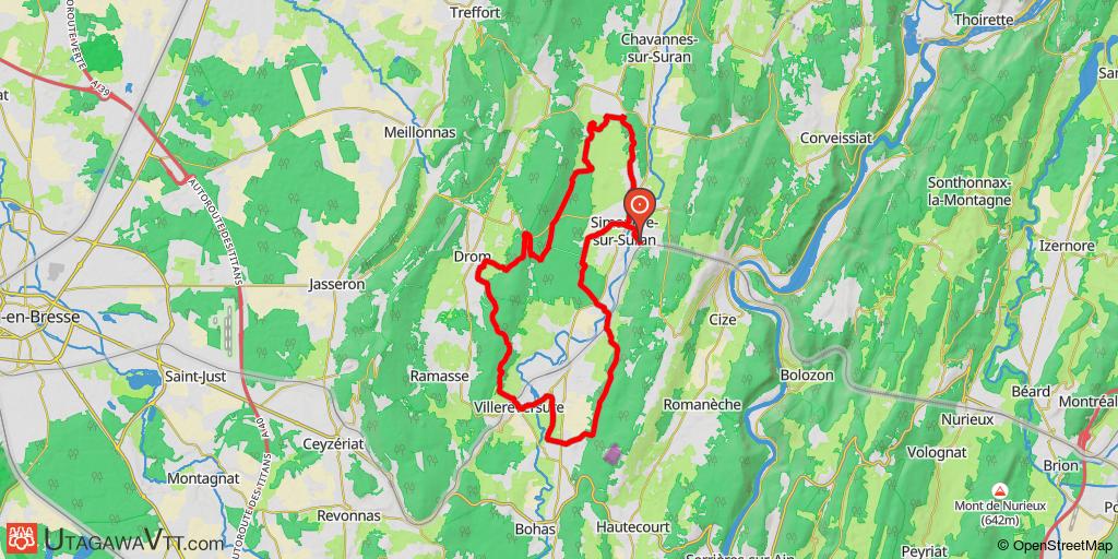Simandre-sur-Suran - Circuit N° 7 : Drom - Villereversure