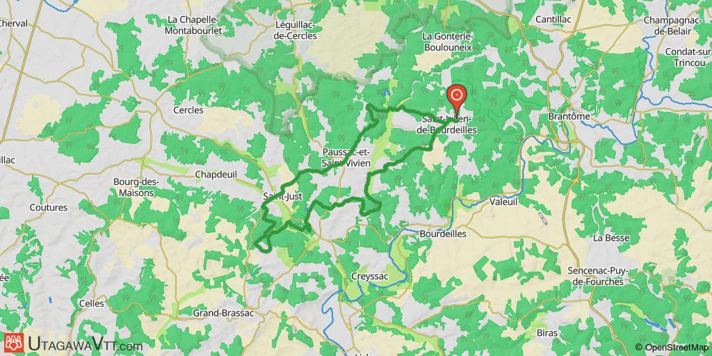 Circuit au départ de Saint-Julien-de-Bourdeilles