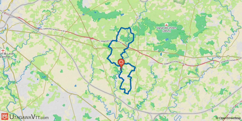 Boucle multi-randonnées N° 03 - Secteur Saulges, Chammes, Sait-Jean-sur-Erve, Saint-Pierre-sur-Erve et Thorigné