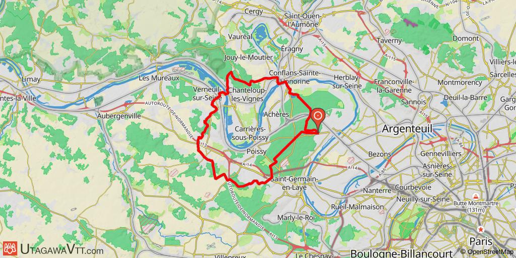 Forêt de Saint-Germain - Orgeval - Triel - Andrésy - Conflans-Sainte-Honorine