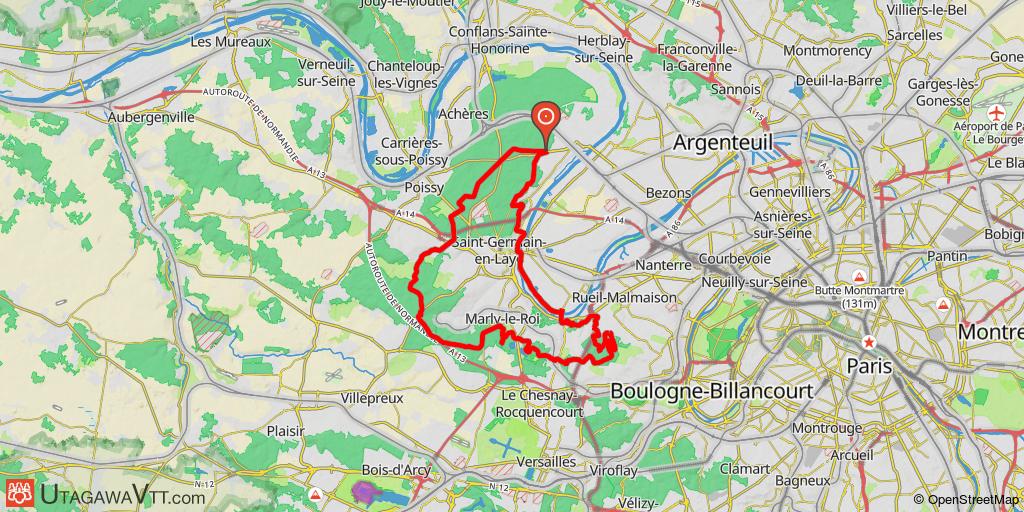 Tour en forêts de Saint-Germain, de Marly et de Malmaison