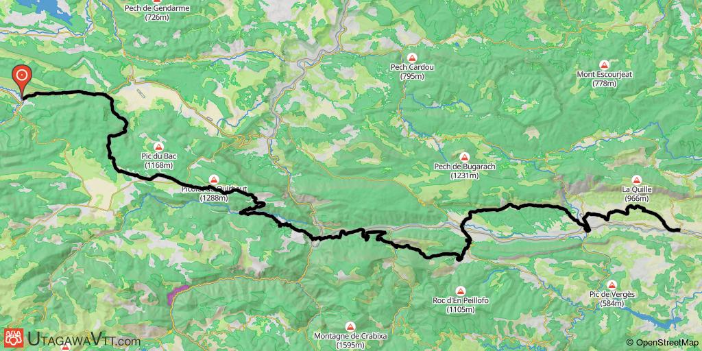 Raid de Bélesta à Leucate - Bélesta - Maury (Etape 1/2)