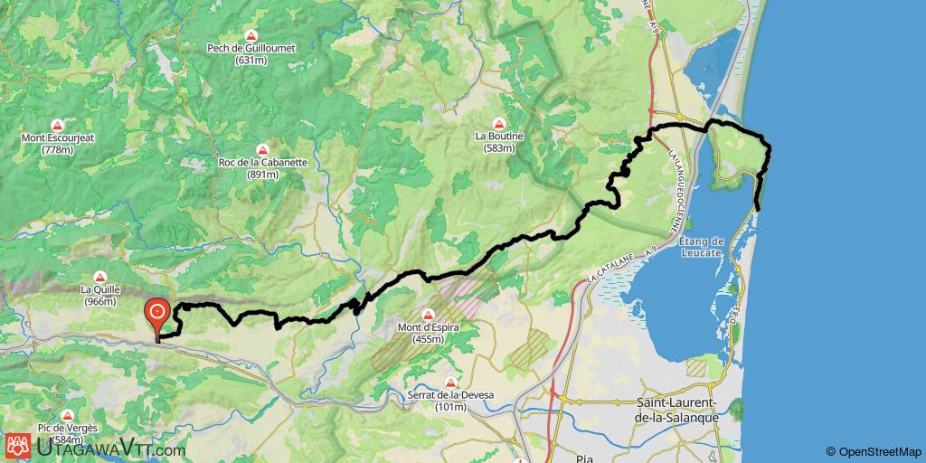 Raid de Bélesta à Leucate - Maury - Leucate (Etape 2/2)