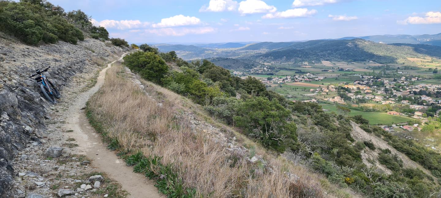Salavas - Sampzon par le col de Cize
