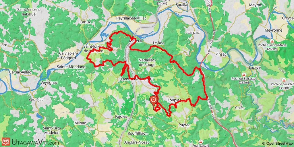 Au-dessus de la vallée de la Dordogne