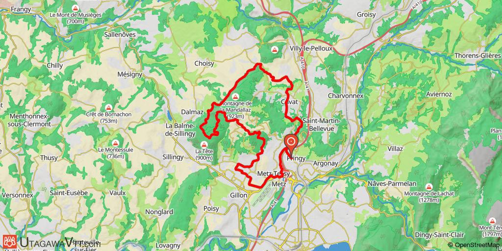 Tour de la Mandallaz depuis Pringy